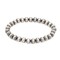 JewelrySupply Sterling Silver Navajo Style Pearl Bead Stretchy Bracelet